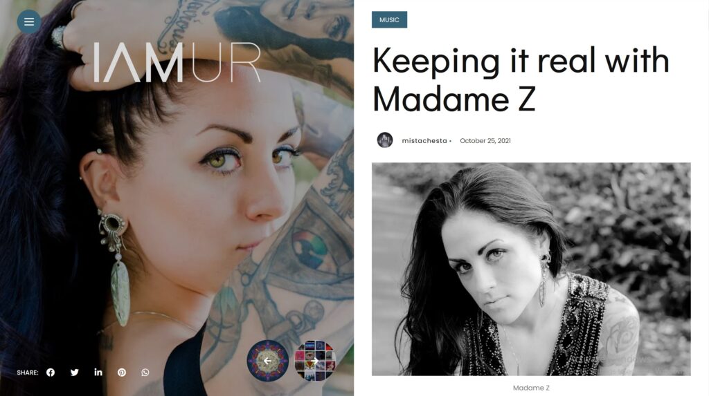 Madame Z-IAMUR Interview